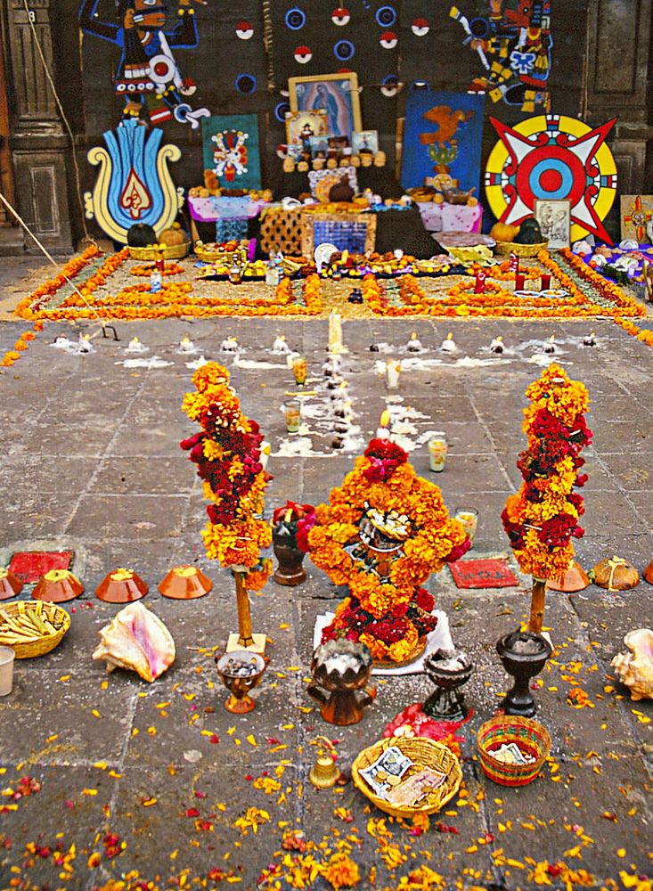 décoration florale pour la fête des morts