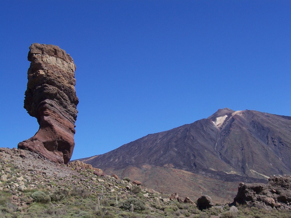 dedo de dios (Finger Gottes) und Teide (Vulkan)