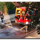 Defekter Feuerwehrschlauch