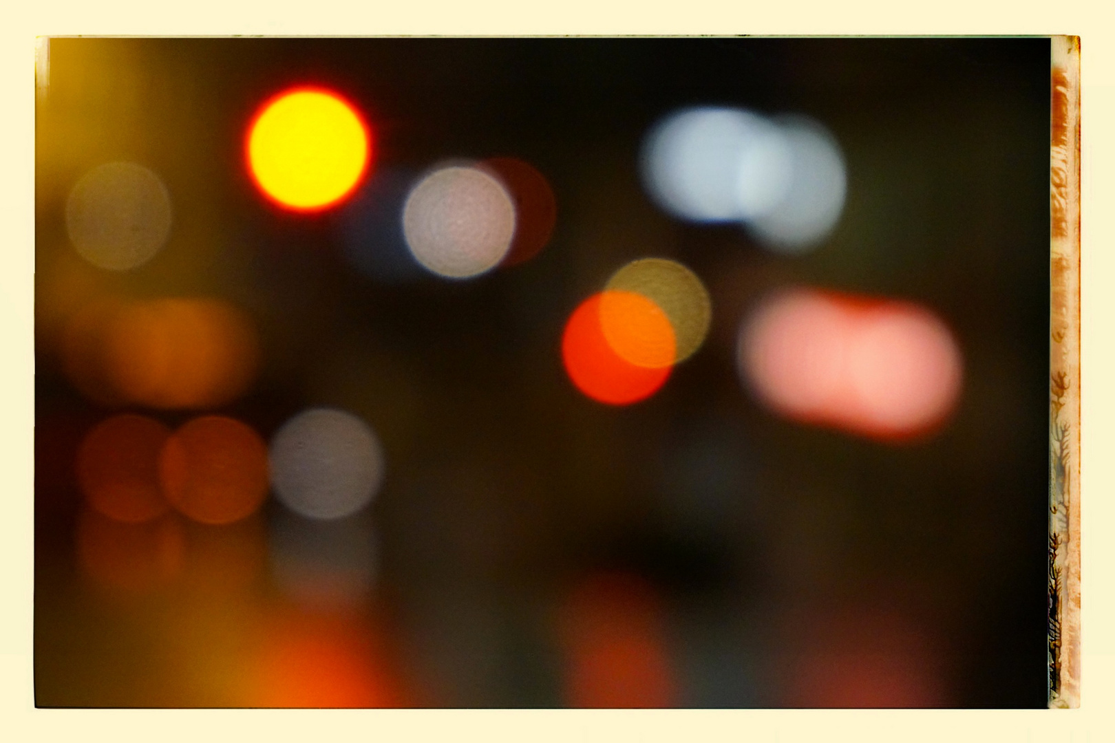 defocused lights retro