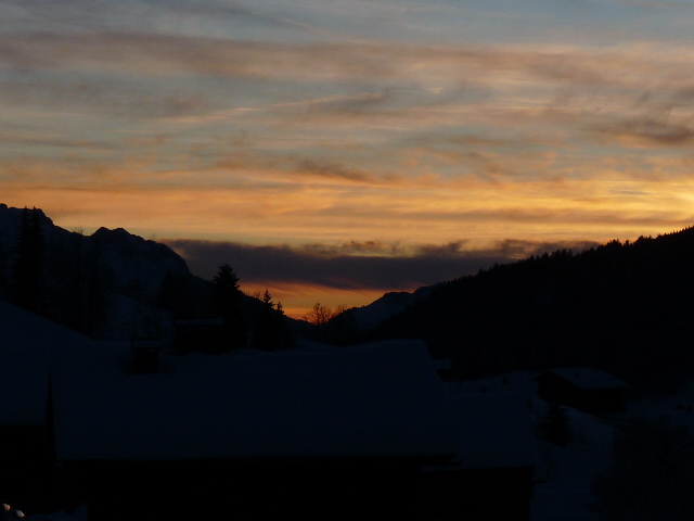 degradé de couleurs au grand bornand