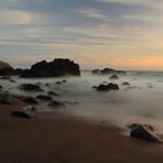 Degredo Strand, vor der Insel von Vila Franca