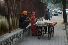 Dehli street life (15); street trader