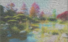 Dehner Park  pastel painted 