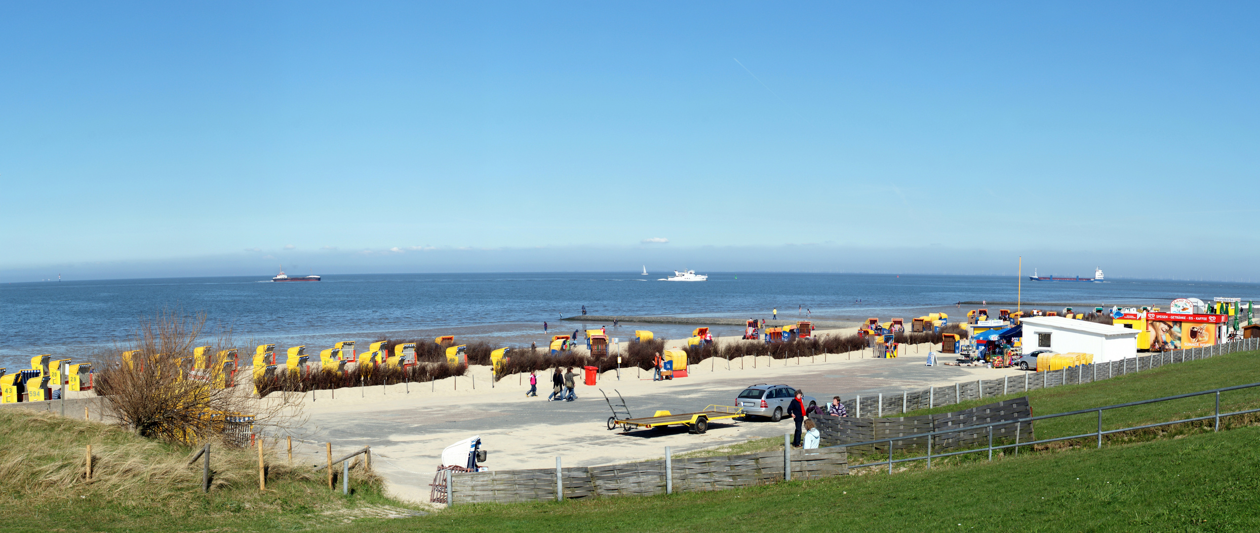 Deich Panorama Cuxhaven