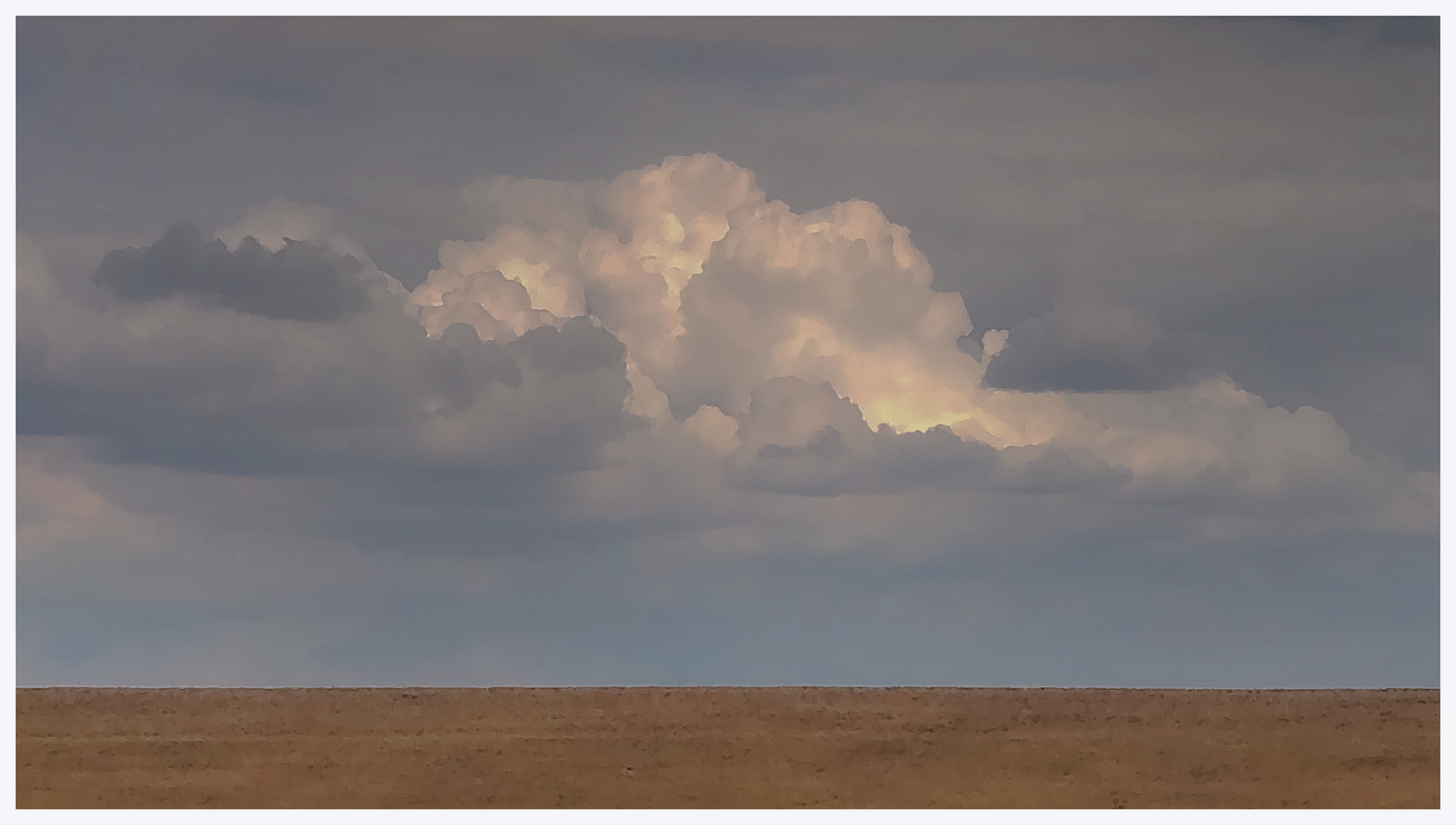 Deich und Wolke