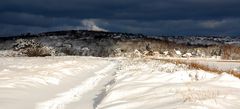 Deichblick im Winter