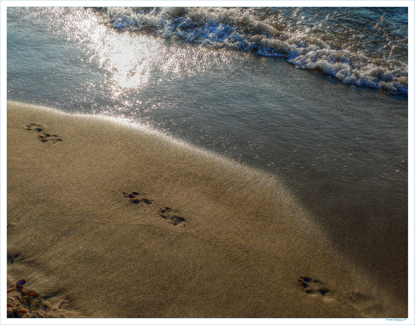 deine Spuren im Sand Foto &amp; Bild landschaft, meer &amp; strand