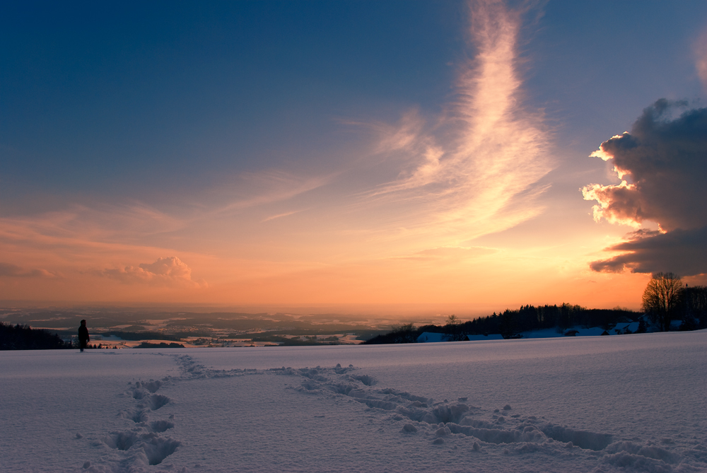 Deine Spuren im Schnee