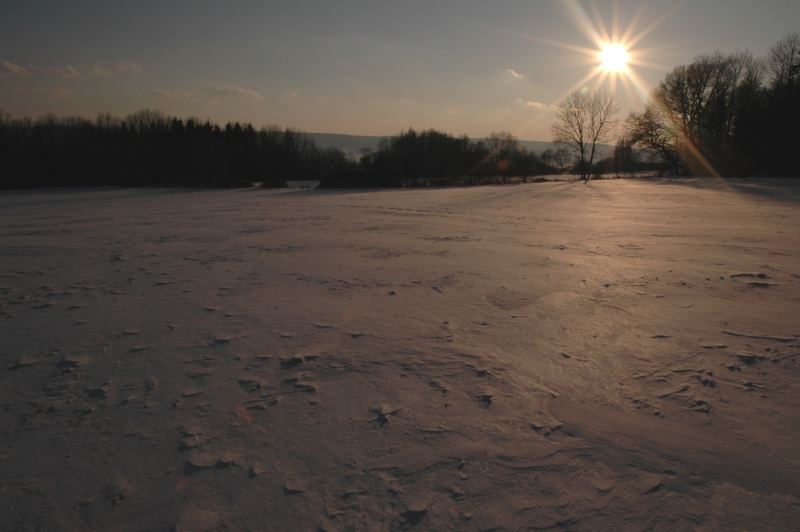 Deister Teil 2 Wintersonne über dem Berg 2005