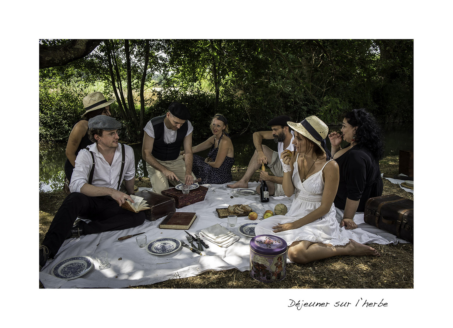 Déjeuner sur l'herbe - couleur.