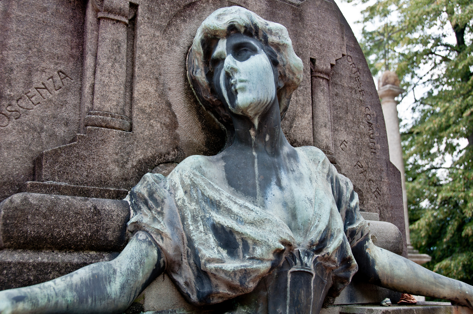 Del Sacro Monte di Orta Friedhof in Italien