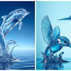 Delfine oder Eisvögel
