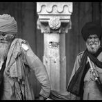 Delhi - Old Sikh in the Gurudwara Bangla Sahib