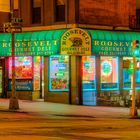 Deli in New York in HDR