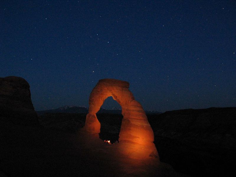 Delicate Arch bei Nacht