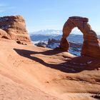 Delicate Arch und aus ungewöhnlicher Sicht, und meine Gedanken