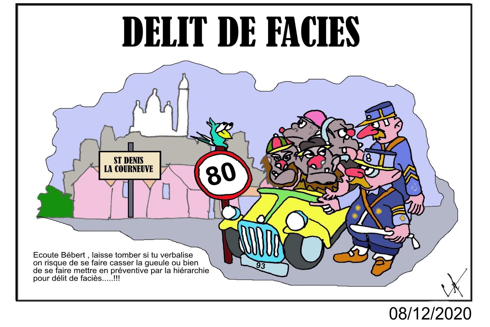 DELIT DE FACIES ENCADRE DATE