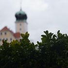 Delitzscher Schloss vom Schlossgarten aus fotografiert