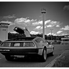 Delorean DMC 12 am ehm. Grenzübergang Marienborn