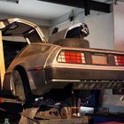 Delorean mit  "Reserverad" und alternativem Türöffner