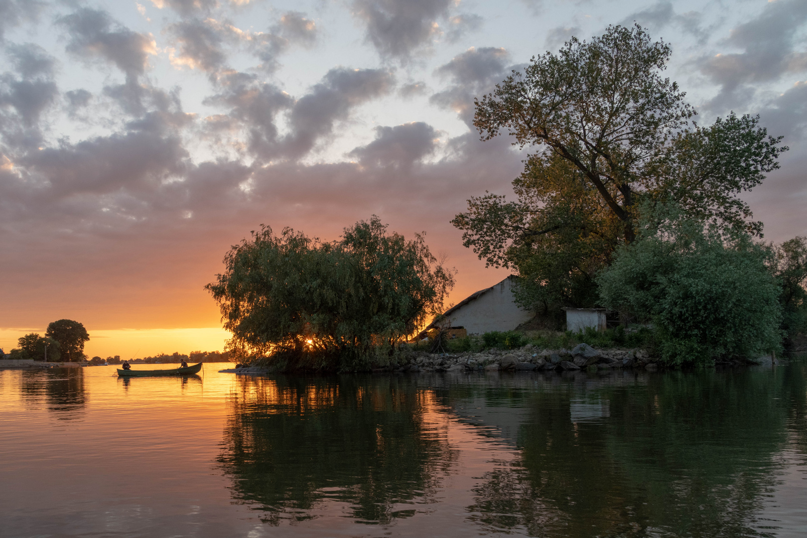 Delta Rumänien - überrachend toller Sonnenuntergang 