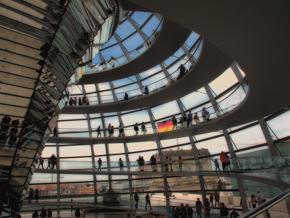 Dem Parlament auf's Dach gestiegen