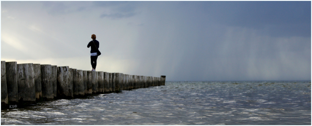 Dem Regen entgegen