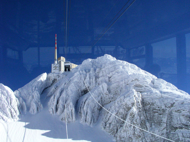 dem Säntis entgegen schweben