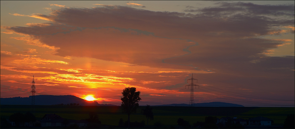 Dem Sonnenuntergang….,