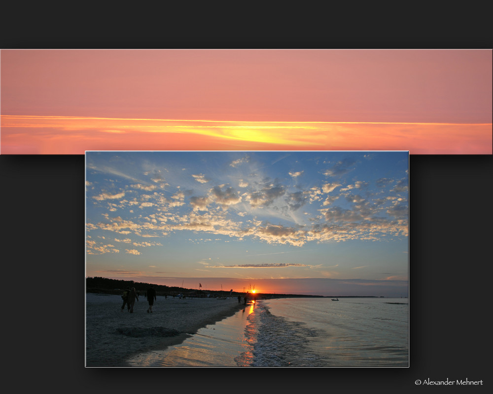 Dem Sonnenuntergang entgegen