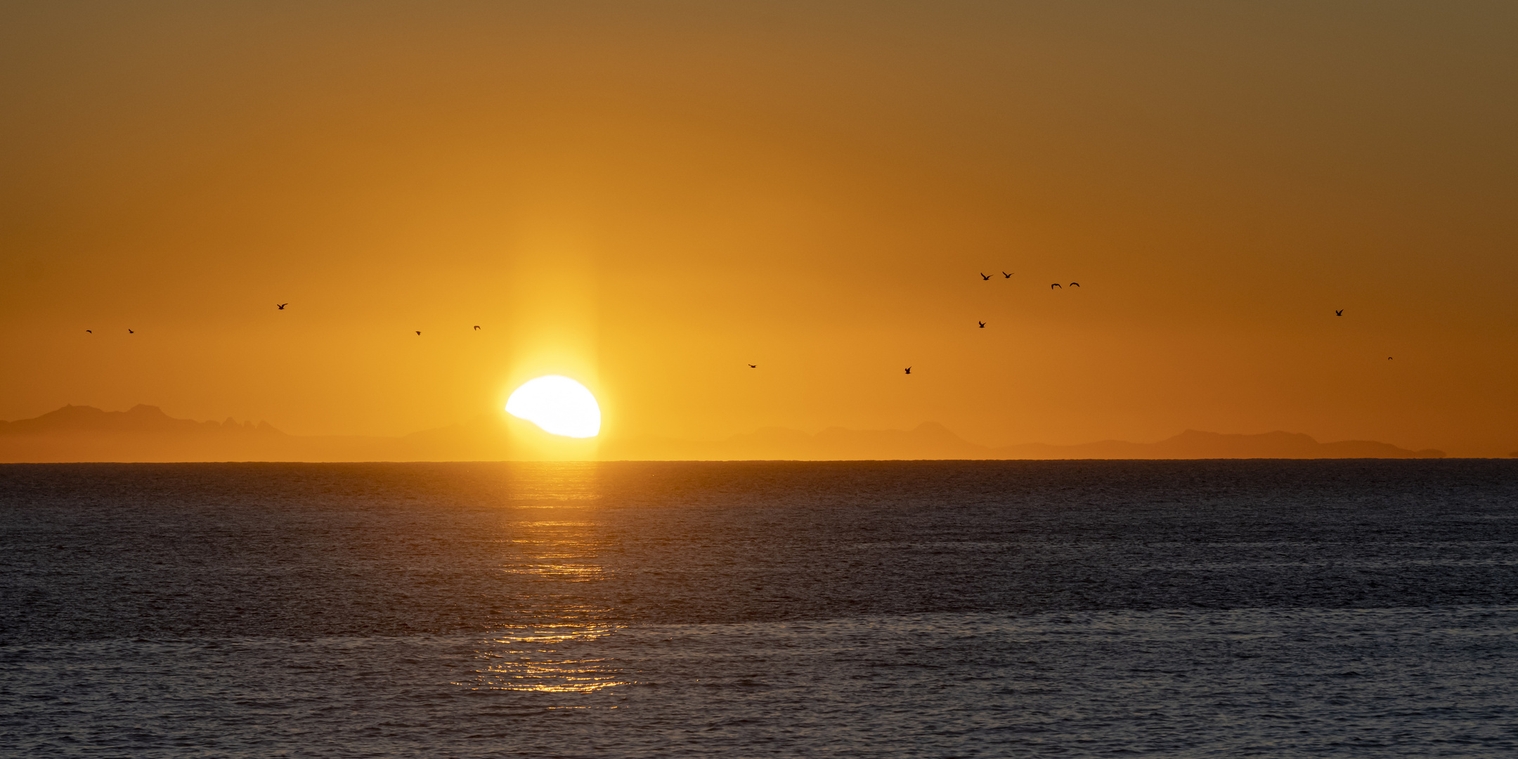 Dem Sonnenuntergang entgegen