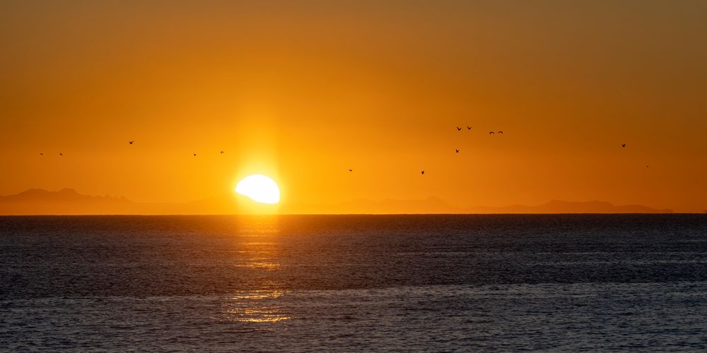 Dem Sonnenuntergang entgegen