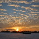 dem Sonnenuntergang hinterher gefahren