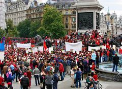 Demo auf dem Trafalgar Square