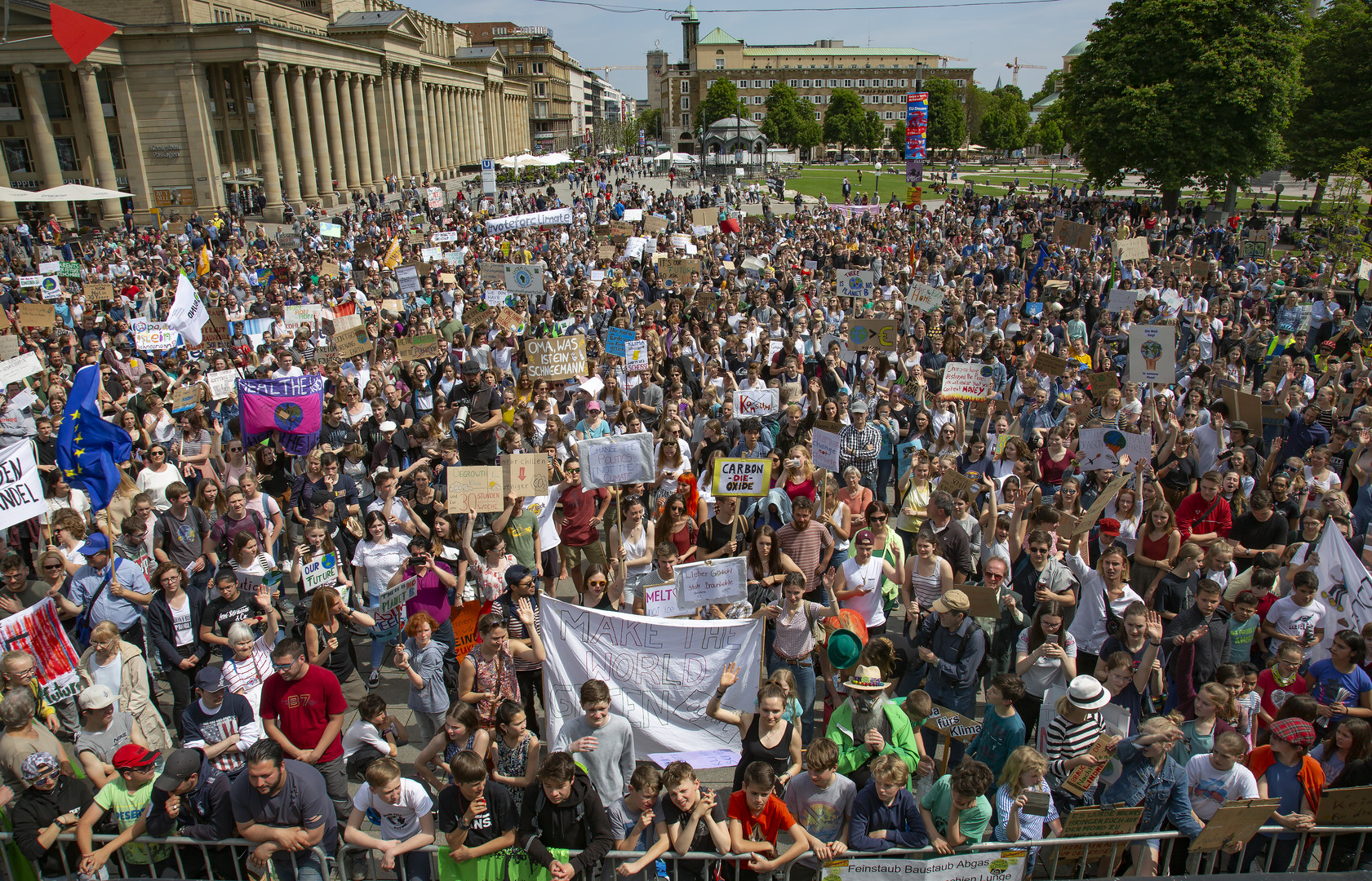 Demo Fridaysforfuture in Stuttgart