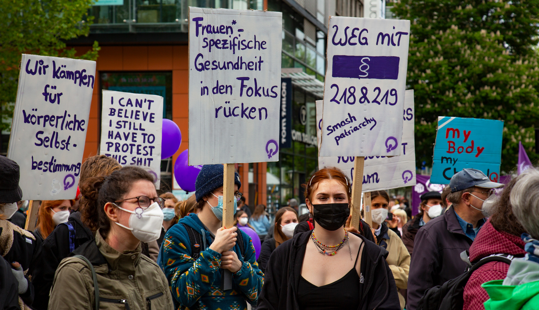 Demo gegen § 218 in Stuttgart