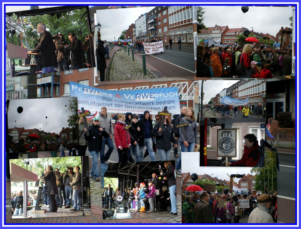 Demo gegen Kohlekraftwerk in Emden......