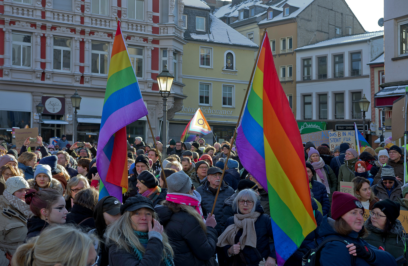 Demo gegen Rechtsextremismus und Remigration