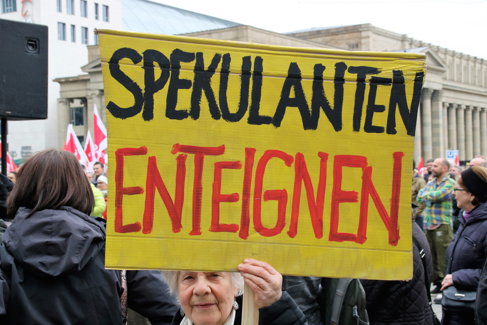 Demo Stgt Frau Plakat ENTEIGNEN D-86col+SW Ap19 Foto ... Demo Stgt Frau Plakat ENTEIGNEN D-86col+SW Ap19 Foto ...