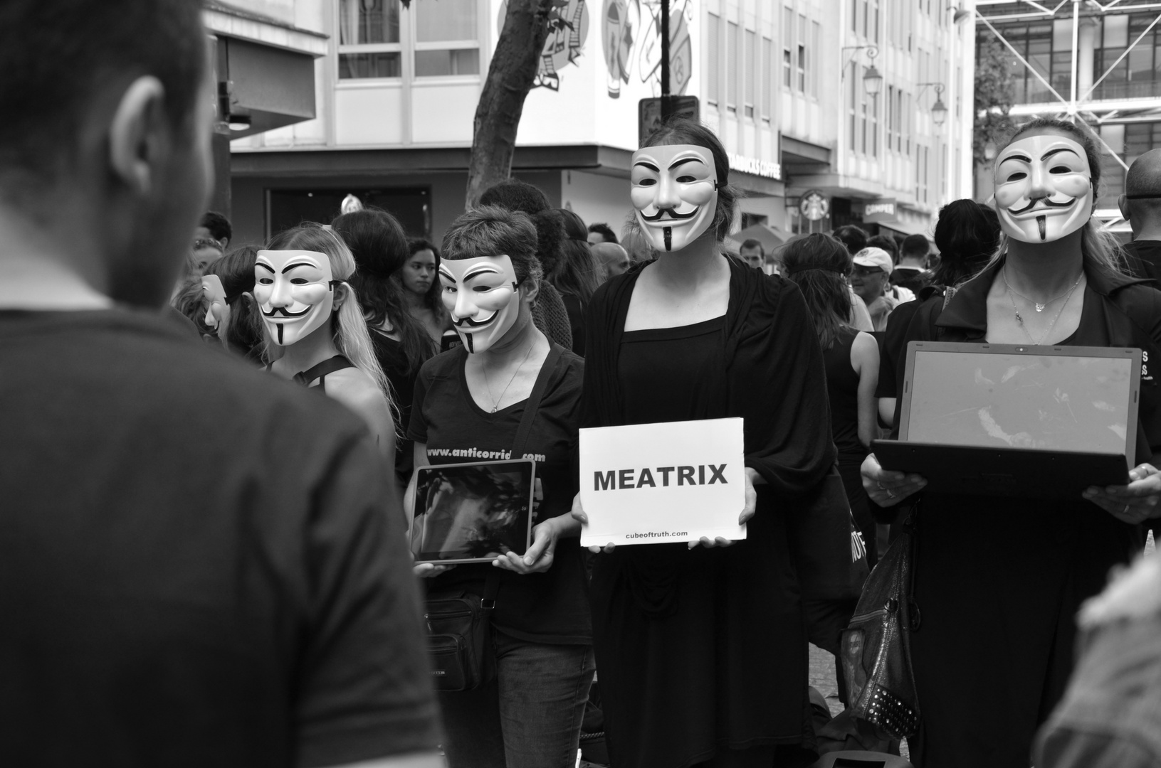 Demo vor dem Centre Pompidou