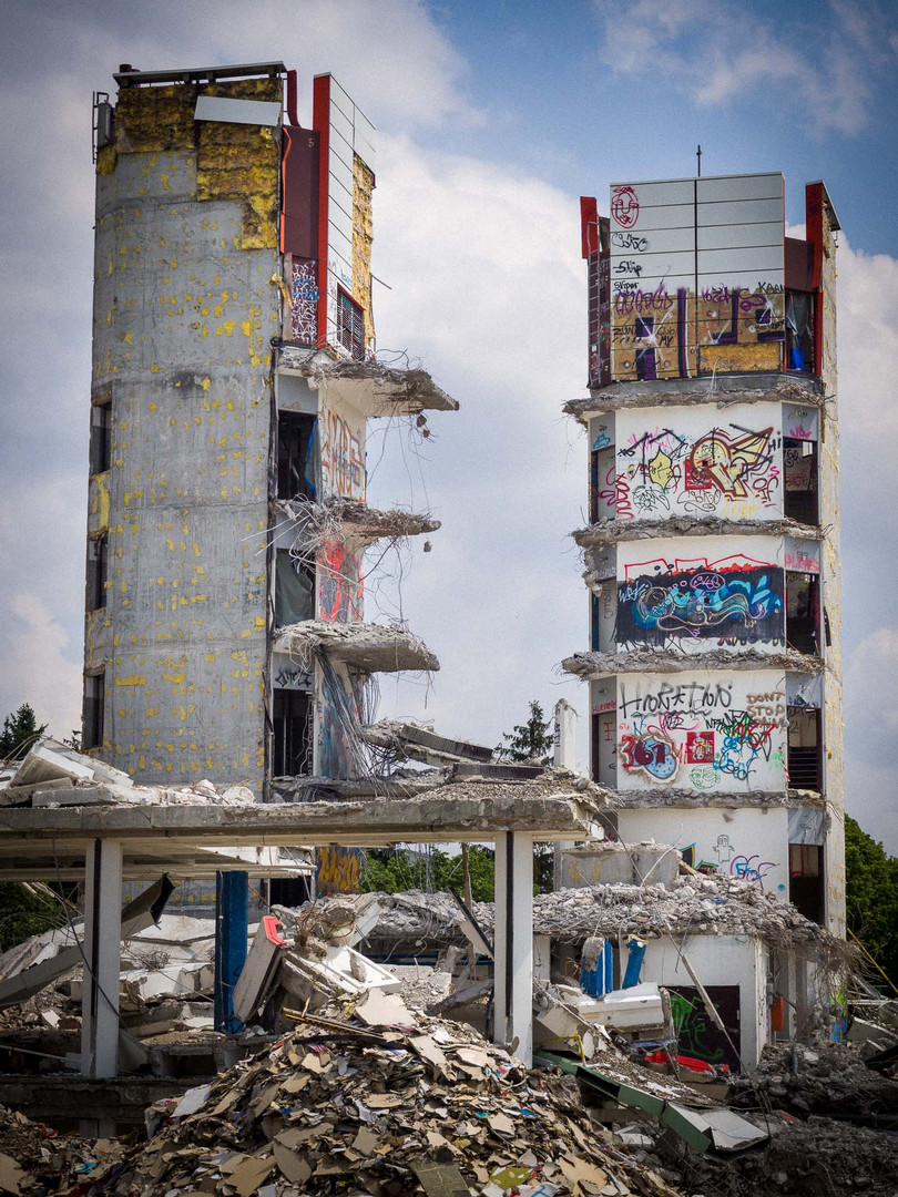 Demolition reveals Graffiti Art