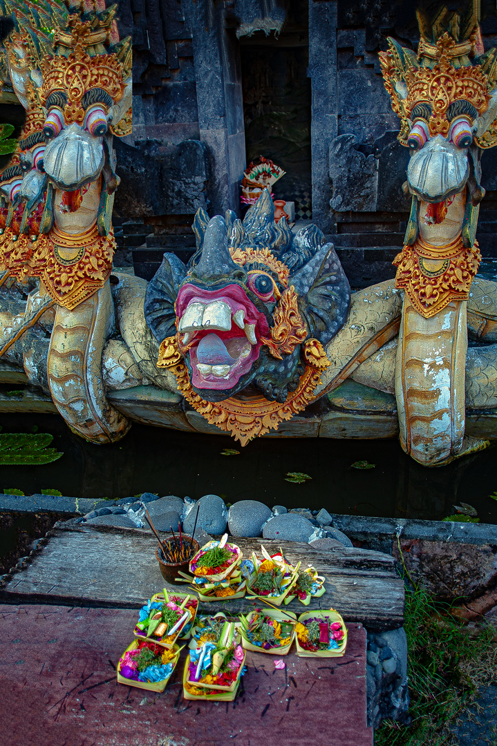 Demon image inside the temple