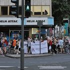 Demonstranten in Köln.