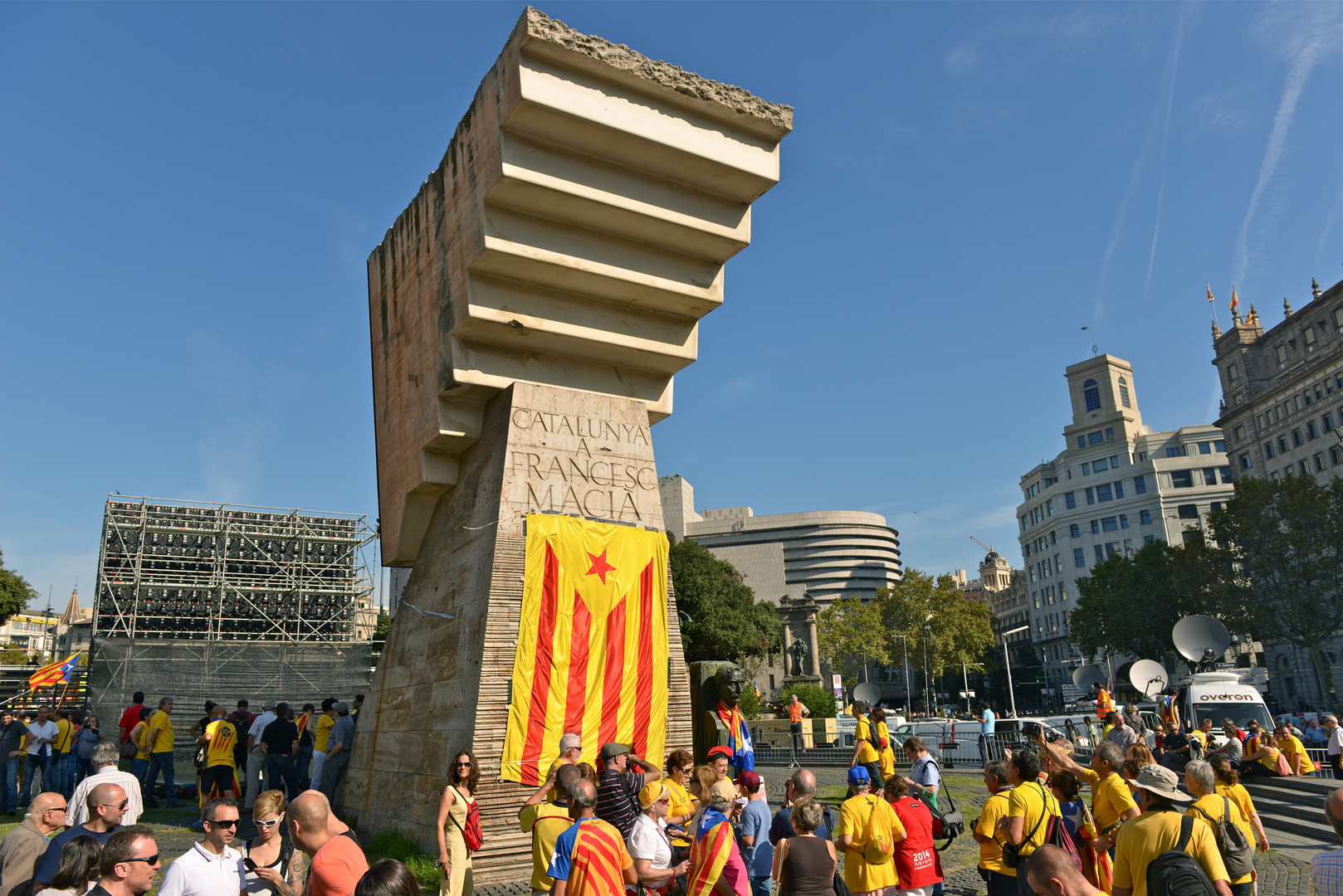 Demonstration für Katalanien