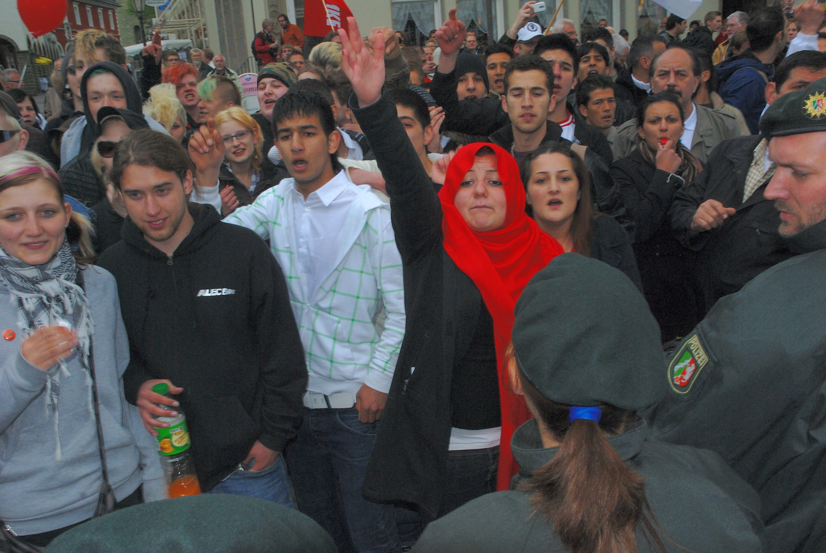 Demonstration gegen Rechts