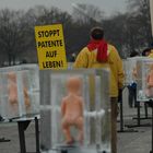 Demonstration in der Kälte