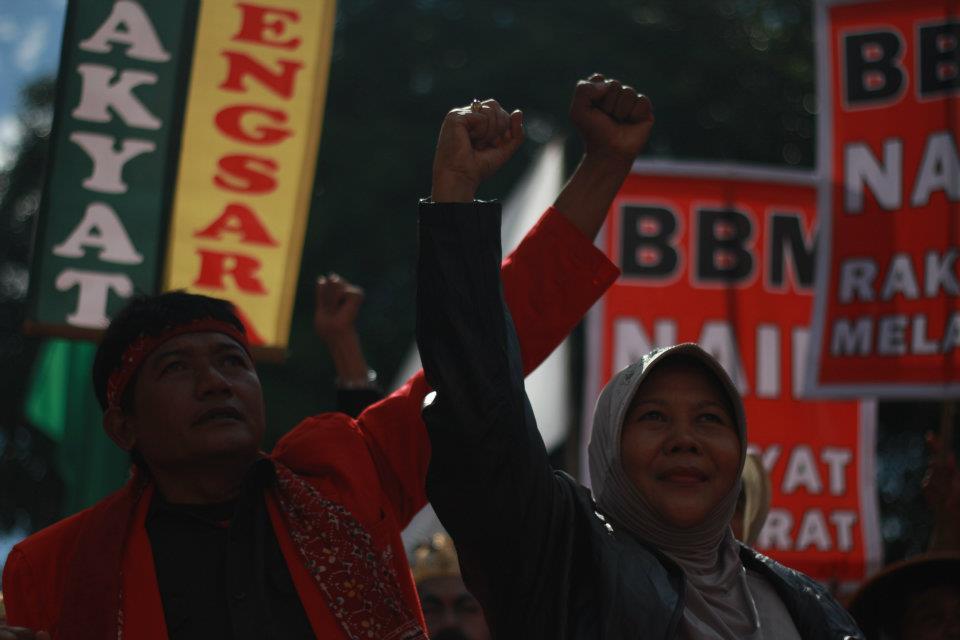 demonstration in Indonesia