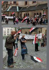 Demonstration : Solidarität mit dem syrischen Volk