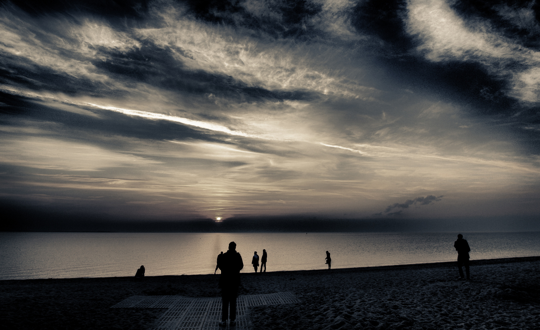 den abend am strand geniessen ...